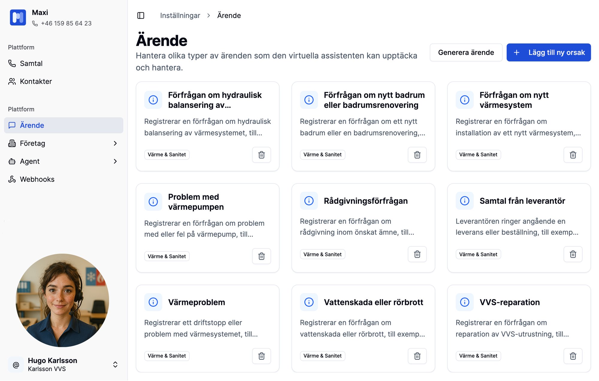 Call Reasons Settings Sweden pic maxi_ohnePrämie